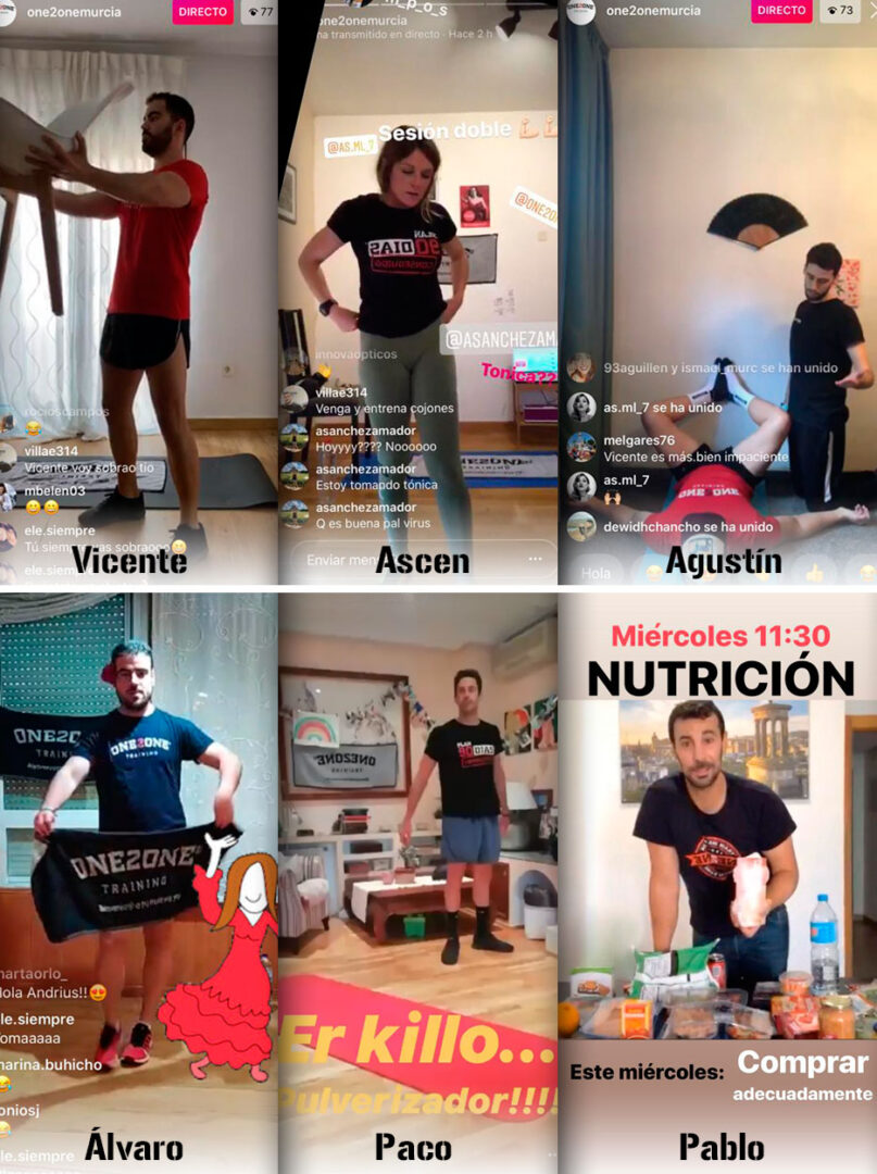 Entrenamiento online durante pandemia